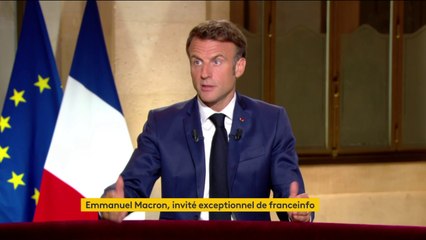 Guerre en Ukraine : "Je n'ai pas de raison d'appeler Vladimir Poutine", affirme Emmanuel Macron
