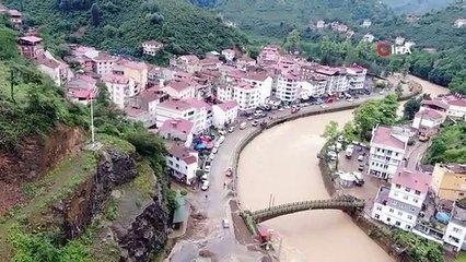 Giresun'un Duroğlu Beldesi Sel ve Su Baskınlarıyla Mücadele Ediyor