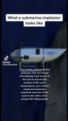 Así fue la implosión del submarino Titan bajo las aguas del Atlántico