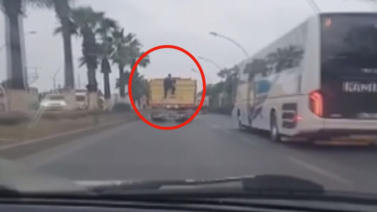 Kamyon kasasında tehlikeli yolculuk