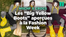 Les « Big Yellow Boots » aperçues à la Fashion Week de Paris vont rappeler des souvenirs à certains