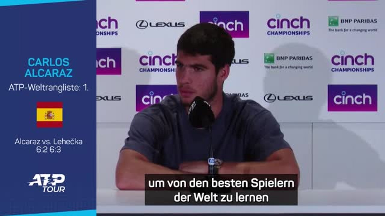 Alcaraz: "Versuche von Federer zu lernen"