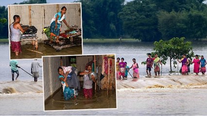 Assam flood: बाढ़ से 22 जिलों पर कहर, 5 लाख लोग प्रभावित, एक की मौत, पुल बहा