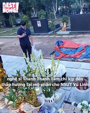 Nghệ sĩ Thanh Thanh Tâm lặng lẽ từ Mỹ trở về thăm mộ nghệ sĩ Vũ Linh, nhanh chóng về nước