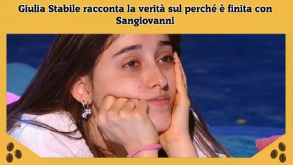 Giulia Stabile racconta la verità sul perché è finita con Sangiovanni