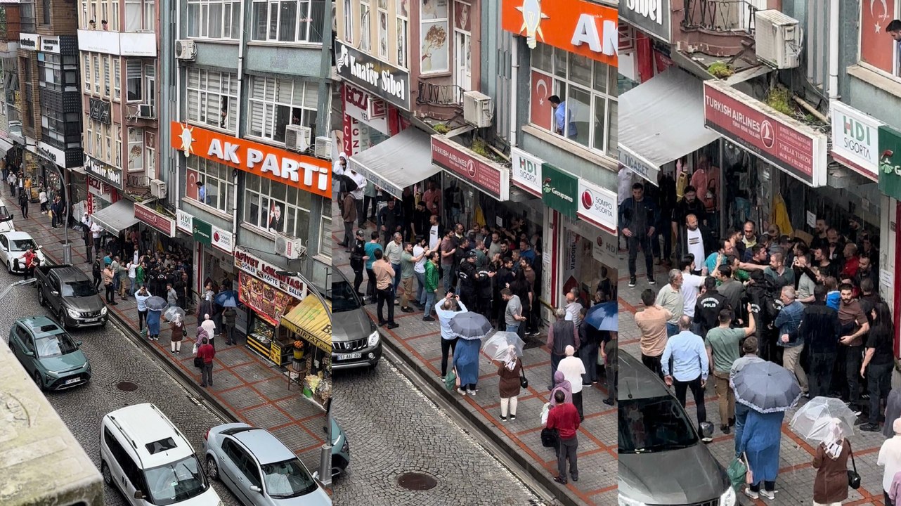 ÇAYKUR'un mevsimlik işçisinin kadro vaadi yerine getirilmeyince AKP İl Başkanlığı'na gitti: 2 işçi gözaltına alındı