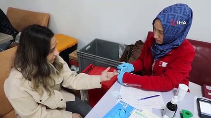 İl Özel İdare personelinden örnek davranış... Gönüllü olarak kan bağışında bulundular