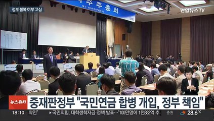 "국민연금 합병찬성, 주주손해로"…정부 대응 방안 고심