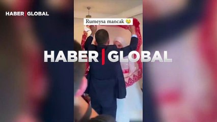 Gelinin vedası sosyal medyada gündem oldu... Düğün günü hüngür hüngür ağladı