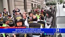 Betssy Chávez: mañana definirán penal donde cumplirá 18 meses de prisión preventiva