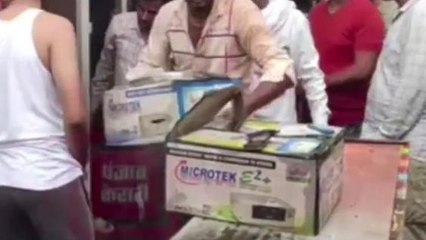 बलरामपुर: अज्ञात कारणों से दुकान में लगी आग, दुकानदार ने पुलिस को दिया शिकायती पत्र