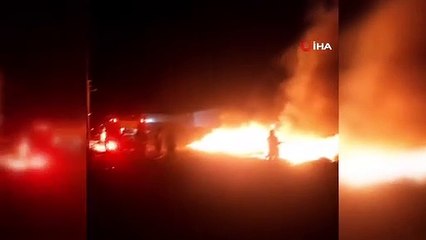 Un incendie d'ordures et de dépotoirs effrayé à Antalya