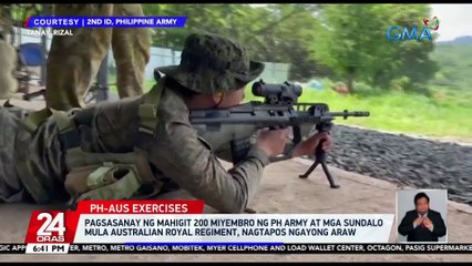Pagsasanay ng mahigit 200 miyembro ng PH Army at mga sundalo mula Australian Royal Regiment, nagtapos ngayong araw | 24 Oras