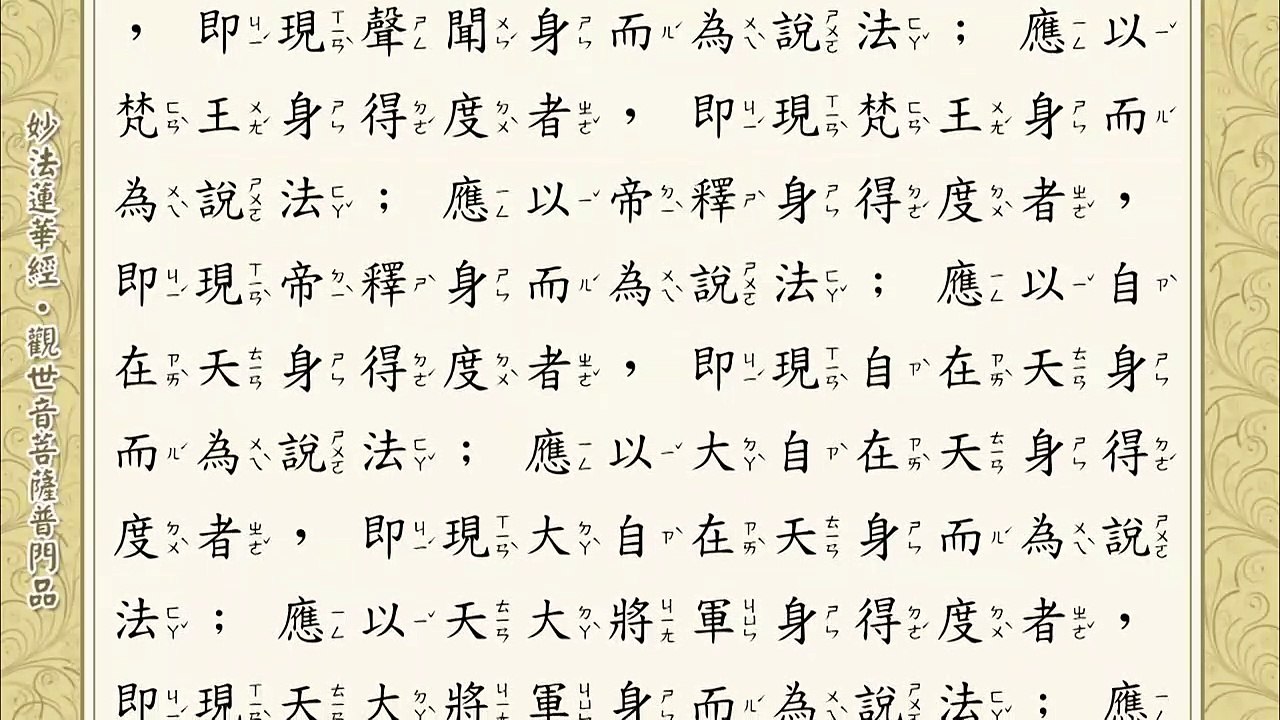 妙法蓮華經觀世音菩薩普門品
