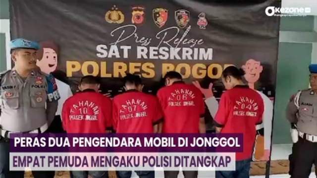 Peras Dua Pengendara Mobil di Jonggol, Empat Pemuda Mengaku Polisi Ditangkap