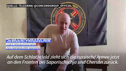 Wagner-Chef Prigoschin: "Wir baden in Blut"