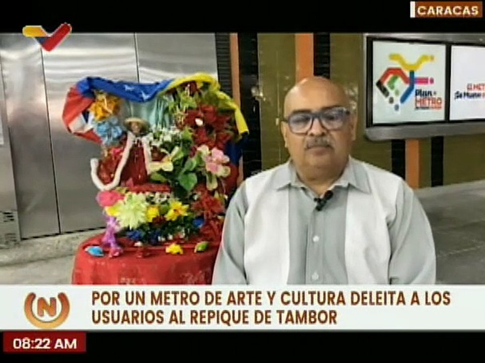 Usuarios del Metro de Caracas disfrutaron de la manifestación cultural de San Juan Bautista