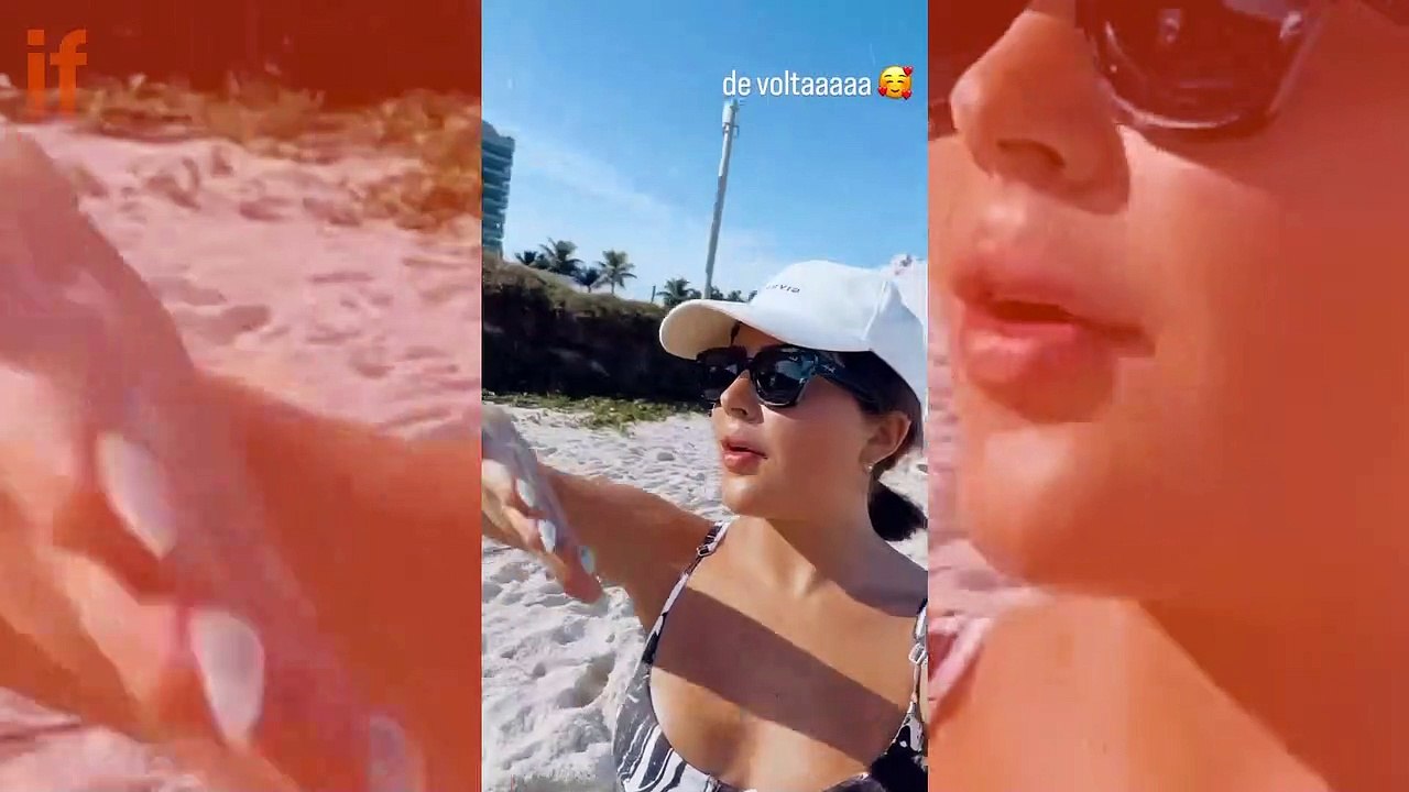 Jade Picon retoma treinos depois de viagem de férias