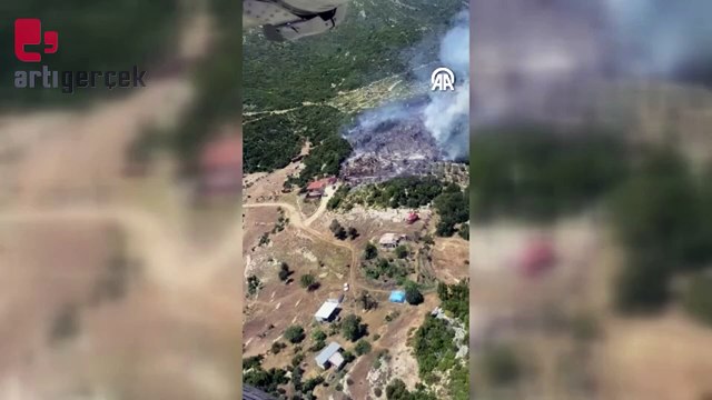 Antalya Kaş'ta orman yangını