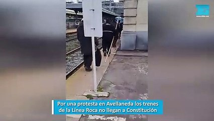 Por una protesta en Avellaneda los trenes de la Línea Roca no llegan a Constitución