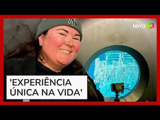 Norte-americana mostra detalhes de sua viagem ao Titanic com submarino que implodiu