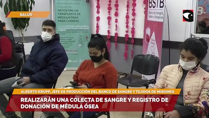 Alberto Krupp, habló de la colecta de sangre y registro de donación de médula ósea que se realizará en la localidad de 25 de Mayo