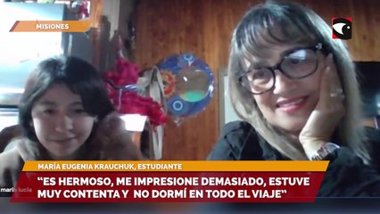 “Es hermoso, me impresione mucho, y no dormí en todo el viaje”, dijo la estudiante que ganó el concurso y viajó a la Antártida
