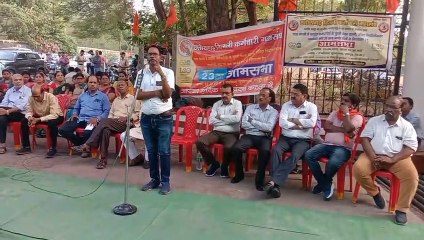 आज छत्तीसगढ़ बिजली कर्मचारी महासंघ द्वारा आंदोलन का शंखनाद डगनिया मुख्यालय के समक्ष आम सभा के रूप में हुआ 1