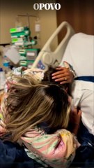 Mãe filma reencontro com filho que passou mais de duas semanas em coma