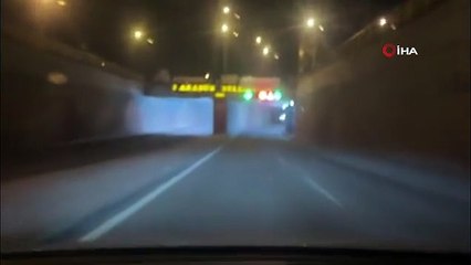 Otomobillerin ters yönde tehlikeli yolculukları kamerada