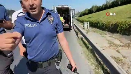 İHA muhabirine çirkin saldırı kamerada
