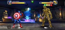 Captain america Vs groot amazing Fighting video  || marvel contest of champions