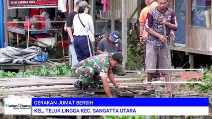 Kegiatan Jumat bersih Kel. Teluk Lingga