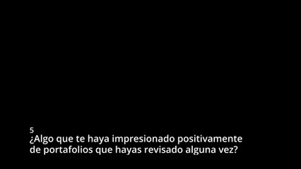 Renzo Cano - Algo que me impresionó en un portafolio