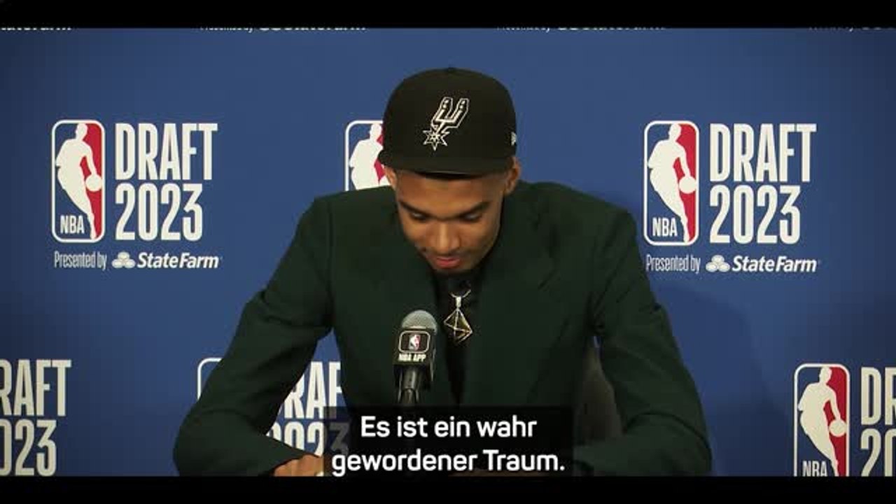 Wembanyama reagiert auf seinen 'Traum' NBA-Draft