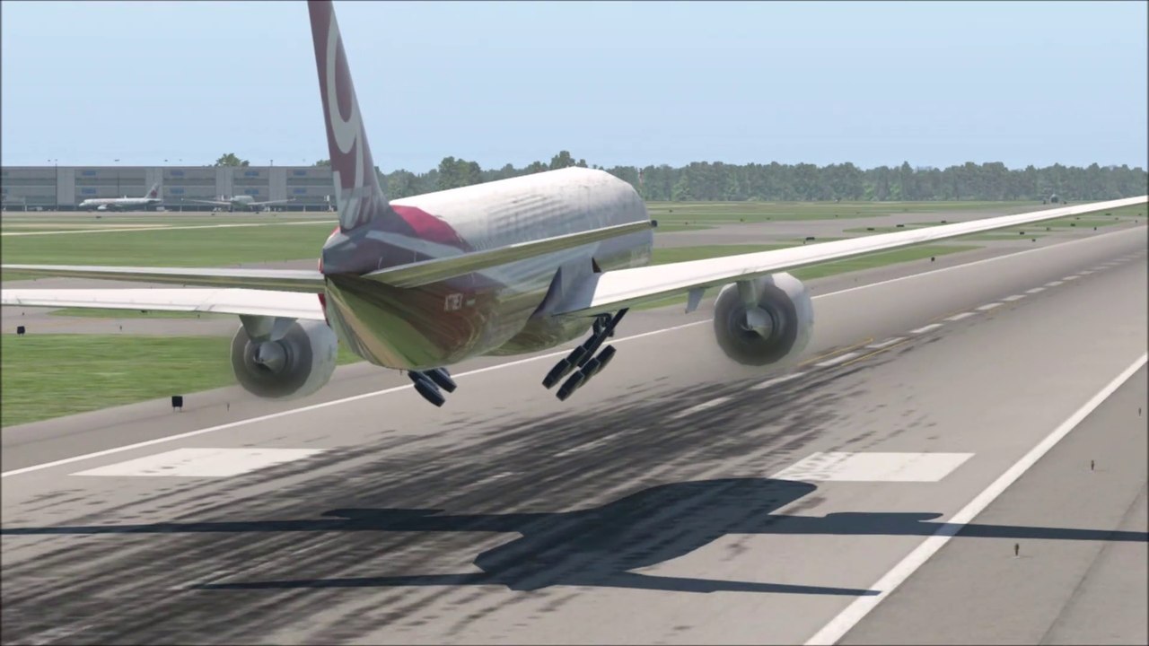 Landing Gear Failed Puts Airplane Into Great Danger