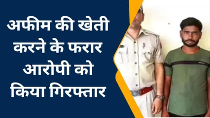 बूंदी : अफीम की खेती करने के फरार आरोपी को किया गिरफ्तार