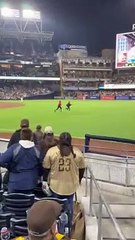 Padres Security Tackles Fan Running On Field