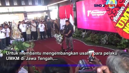 Momen Ganjar Beri Motivasi Pelaku UMKM Kembangkan Usaha di Nganjuk