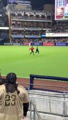 Padres Security Tackles Fan Running On Field