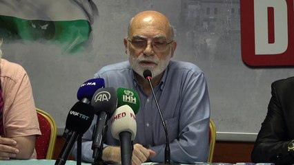 İşgalci İsrail’in saldırıları basın açıklamasıyla protesto edildi