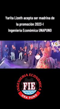 Yarita Lizeth como su madrina de promoción de cachimbos de la UNA