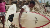 Surfing in Senegal