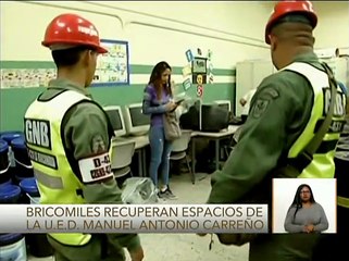 U.E.D. Manuel Antonio Carreño en Caracas en recuperación por las Bricomiles
