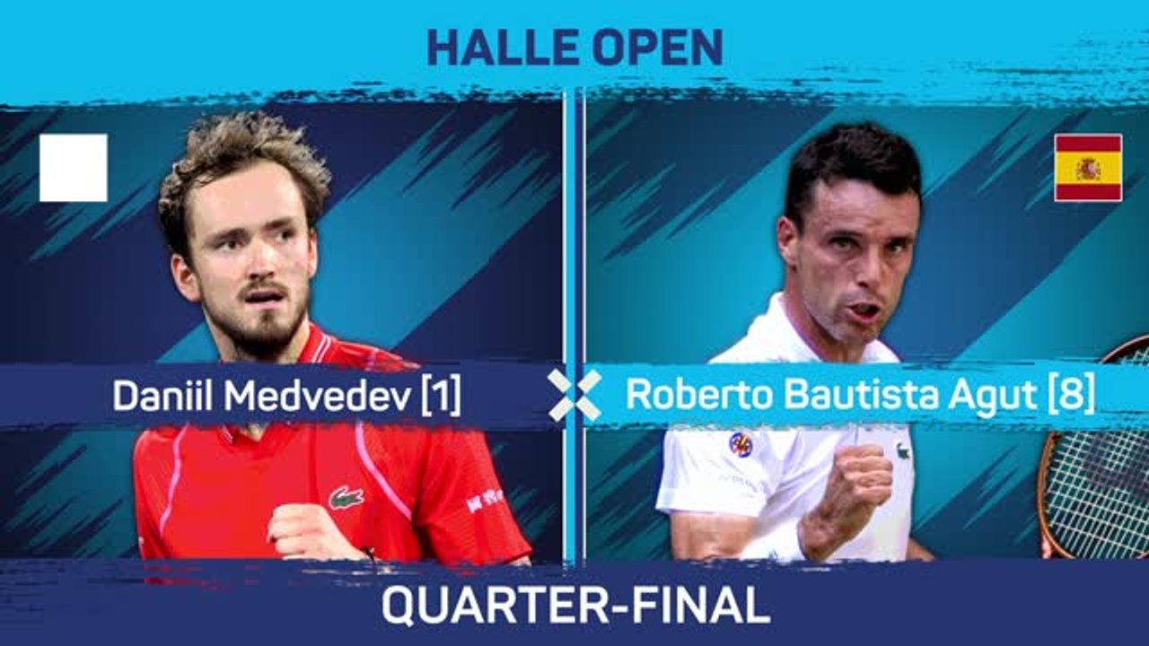 Bautista Agut takes out top seed Medvedev to re...