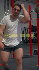PR SQUAT 180 KILOS ⚡