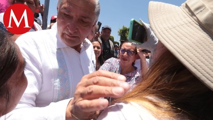 Adán Augusto López da asamblea informativa en San Juan del Río, Querétaro