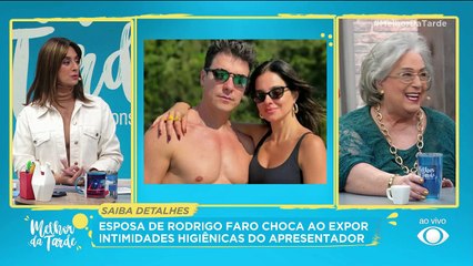 Esposa de Rodrigo faro revela segredo | Melhor da Tarde