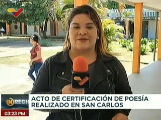 Escuela de Poesía "Juan Calzadilla" certificó a estudiantes liceístas en el estado Cojedes