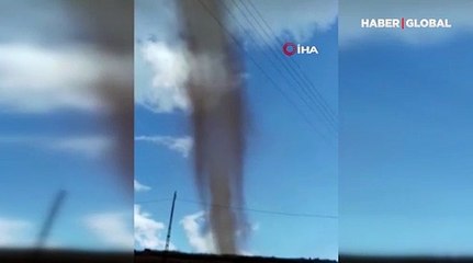 Bitlis'te meydana gelen dev hortum, kameralara yansıdı